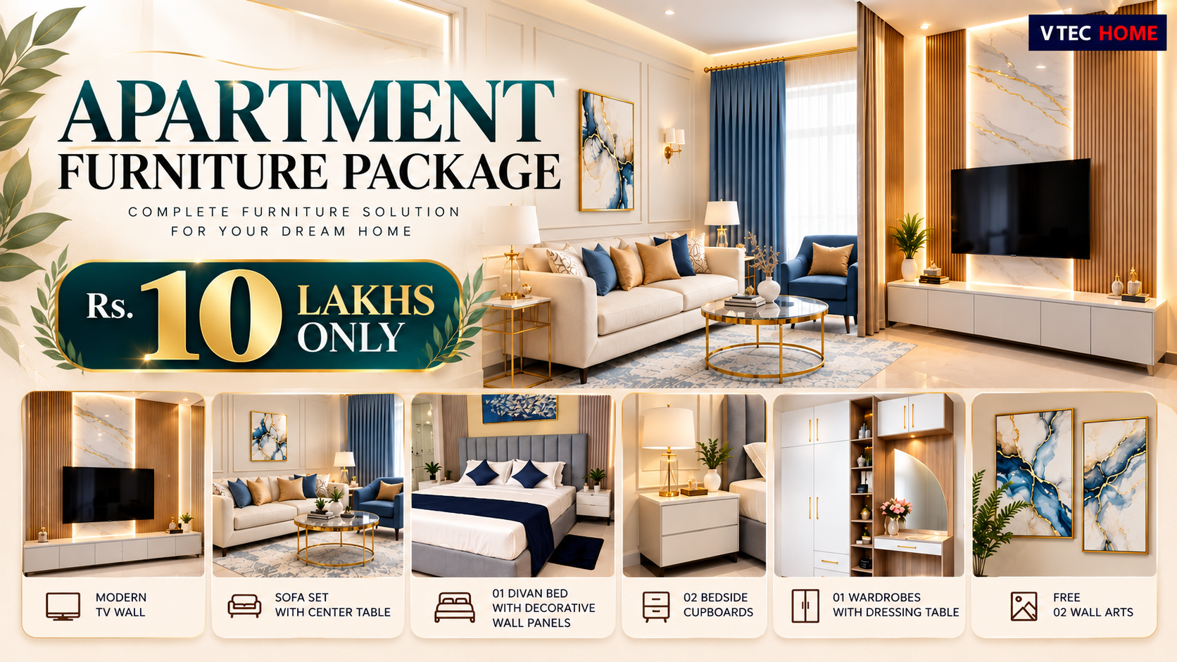 01 Bedroom Apartment Furniture Package